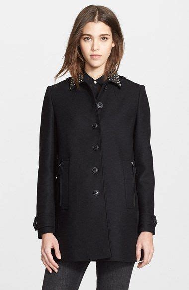 burberry brit littleford embellished leather collar|burberry coats for women.